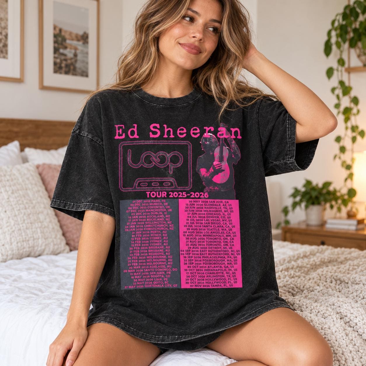 Ed Sheeran Tour Shirt - Etsy