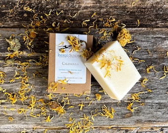 Calendula Soap for Sensitive Skin // Handmade Cold Process Soaps