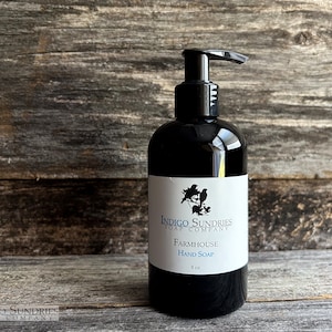Farmhouse Natural Liquid Soap // Handmade Liquid Soap