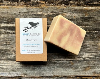 Marzipan handmade cherry & almond soap / cold process soap