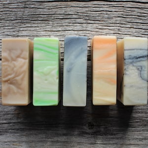 Any 5 Bars of our handmade cold process soaps / Lots of choices