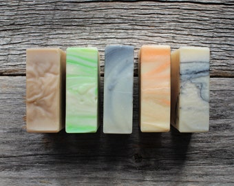 Any 5 Bars of our handmade cold process soaps / Lots of choices