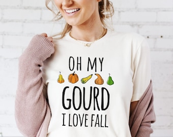 Oh My Gourd! Höstskörd Graphic Tee - Rolig höst-T-shirt