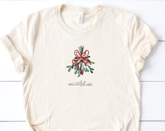 Mistletoe Botanical Inspired Soft Unisex (for Women) Bella Graphic Tees