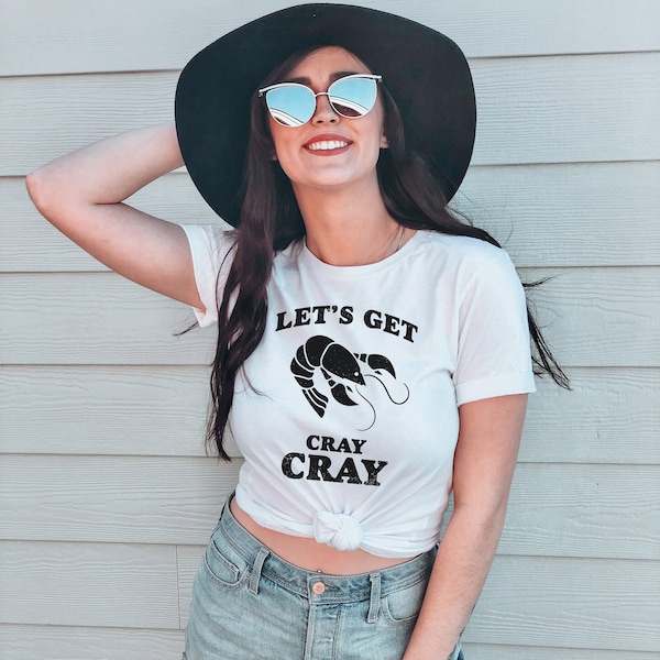 Funny Sarcastic Let's Bet Cray Crayfish | DesIndie | UNISEX Relaxed Jersey T-Shirt for Women