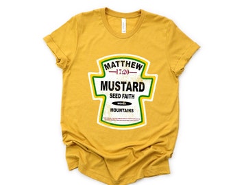 Mustard Seed Faith T-Shirt: Jesus Christian Bible Verse Graphic Tee