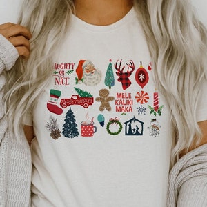 Its the Little Things Happy Holidays & Merry Christmas UNISEX Relaxed Jersey T-Shirt image 2