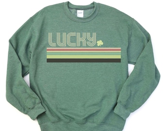 Lucky Stripes St Patricks Day - Choose Sweatshirt, Longsleeve, or T-Shirt