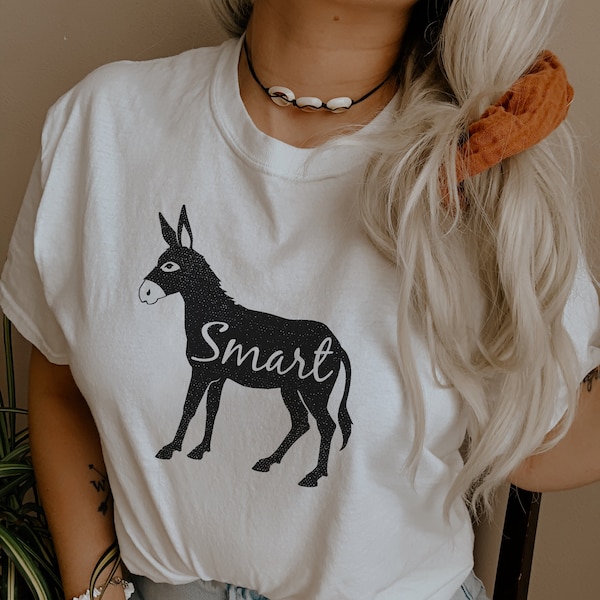 Smart Ass Donkey SmartAss Soft Unisex (pour femmes) Bella Graphic Tees