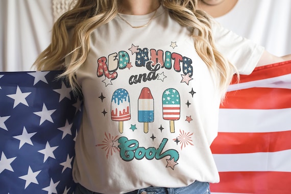 Women's Vintage USA T-Shirt - Fourth Of July Patriotic Graphic Tee