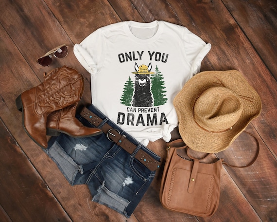 Smokey The Llama Only You Can Prevent Drama Shirt Smokey The Llama Only You Can Prevent Drama Shirt