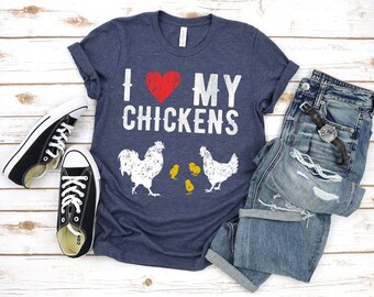I Love My Chickens Graphic Tee - Ultra Soft Unisex T-Shirt