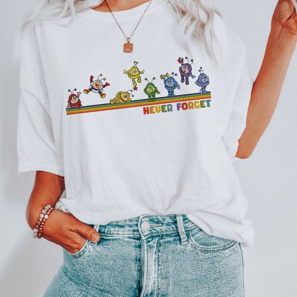 Never Forget 1980's Style Vintage Buds Buddies Ultra Soft Graphic Tee Unisex Soft Tee T-shirt for Women