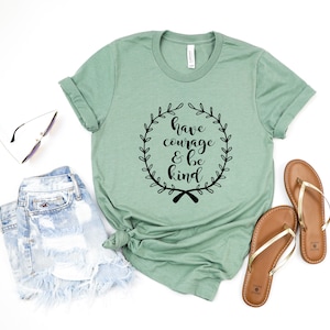 Have Courage and be Kind Cinderella Ultra Soft Graphic Tee Unisex Soft Tee T-shirt for Women or Men