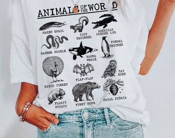 Grappige sarcastische dieren van de wereld | DesIndie | UNISEX relaxed jersey T-shirt voor dames