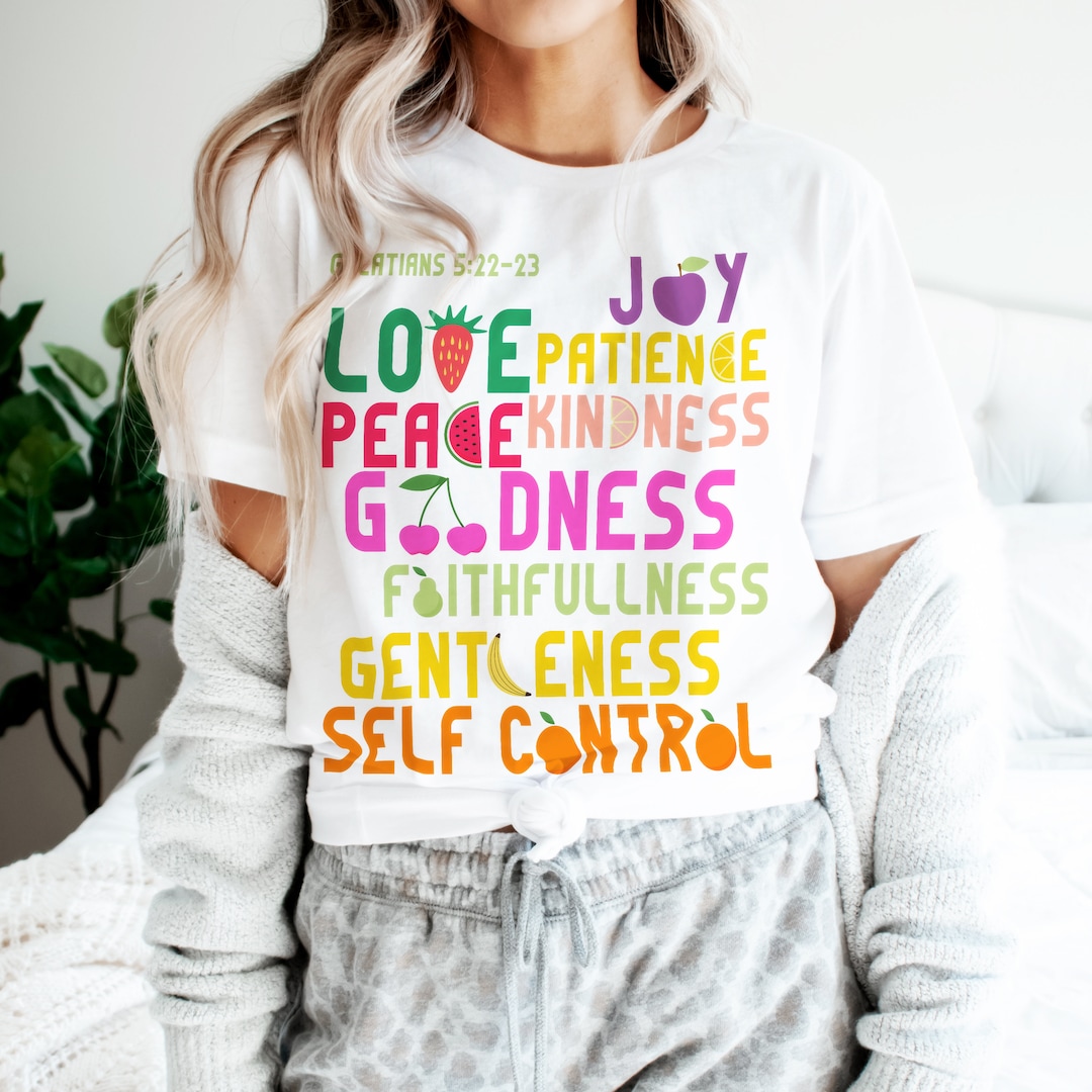 Fruits of the Spirit Cozy Soft Christian Holy Ghost Unisex Tee T-shirt ...