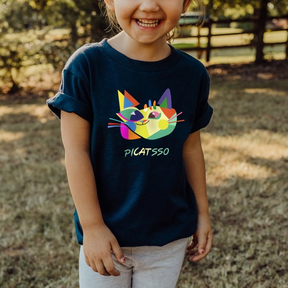Art T-Shirt Picatsso Cat Art T-Shirt Picatsso Cat