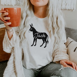 Jack Ass Donkey JackAss Soft Unisex (for Women) Bella Graphic Tees