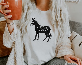 Jack Ass Donkey JackAss Soft Unisex (for Women) Bella Graphic Tees