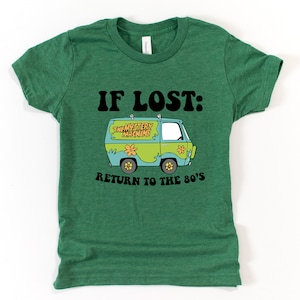 If Lost Return to the 1980&#39;s Nostalgic Cartoons Tees | UNISEX Relaxed Jersey T-Shirt for Women