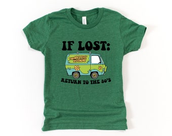 If Lost Return to the 1980&#39;s Nostalgic Cartoons Tees | UNISEX Relaxed Jersey T-Shirt for Women