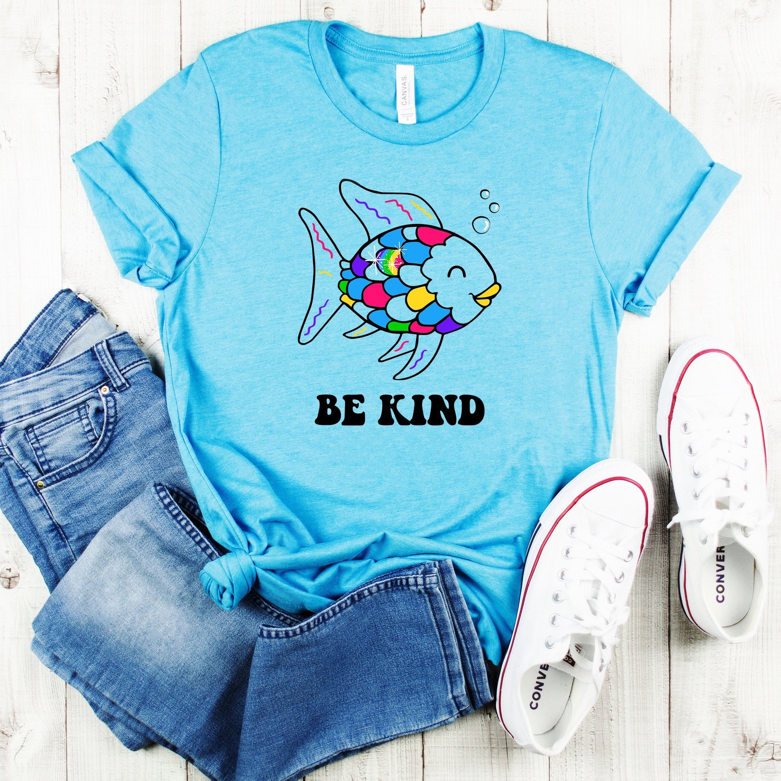 Be Kind Rainbow Scale T-Shirt