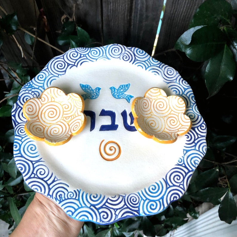 Shabbat Candles Holder Set Sabbath Candles Set With Tray Etsy