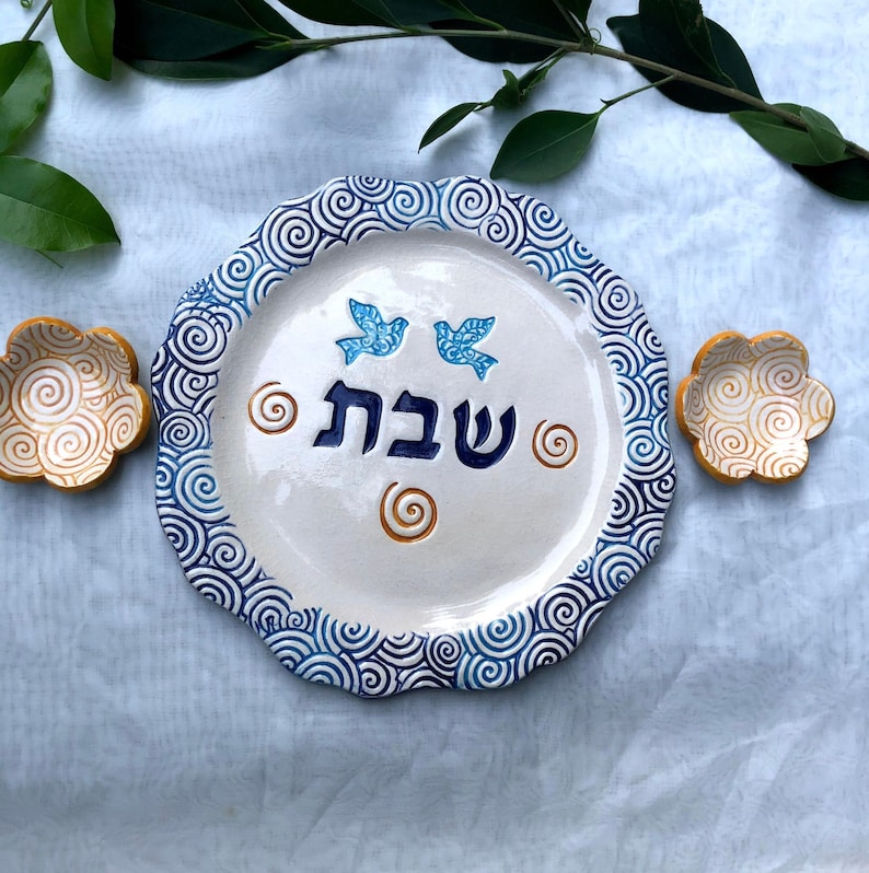 Shabbat Candles Holder Set Sabbath Candles Set With Tray Etsy