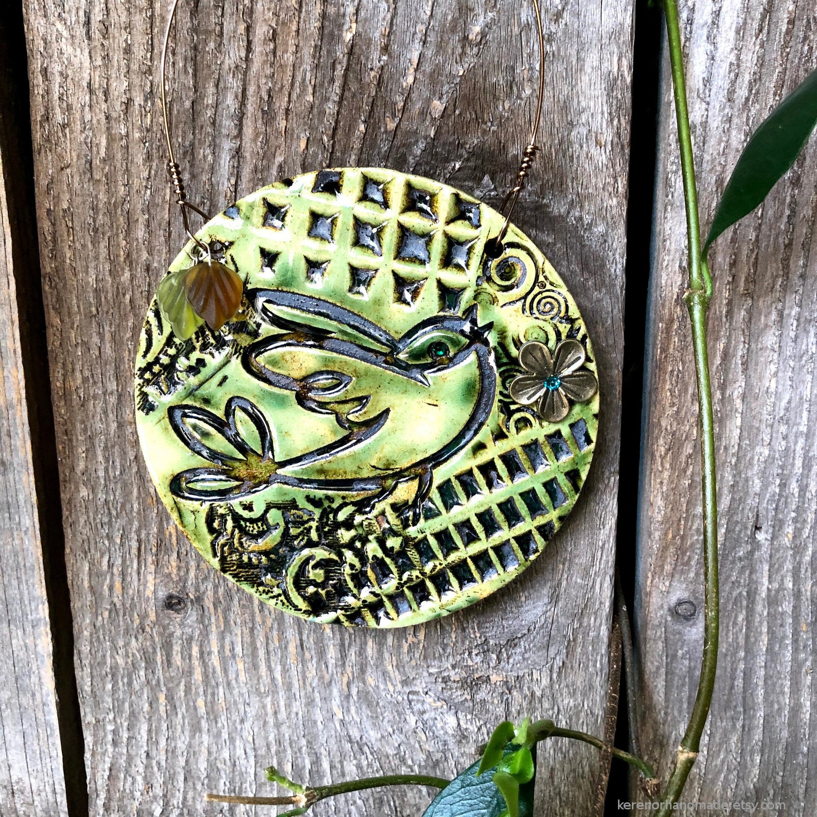 Ceramic wall plaque bird ceramic wall art ceramic wall Etsy