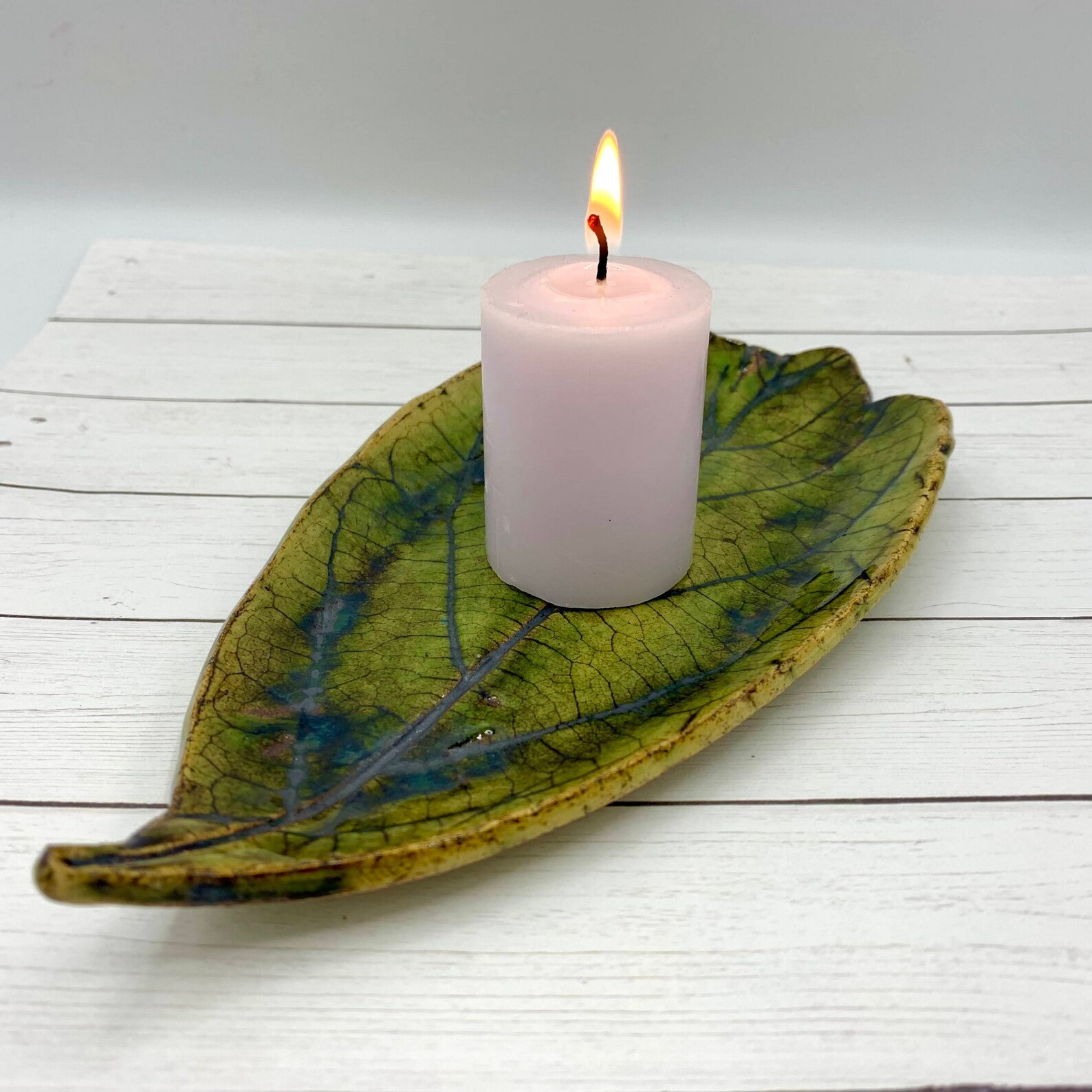 Avocado Leaf Dish Pottery Ceramic Handmade Green Leaf Soap Etsy