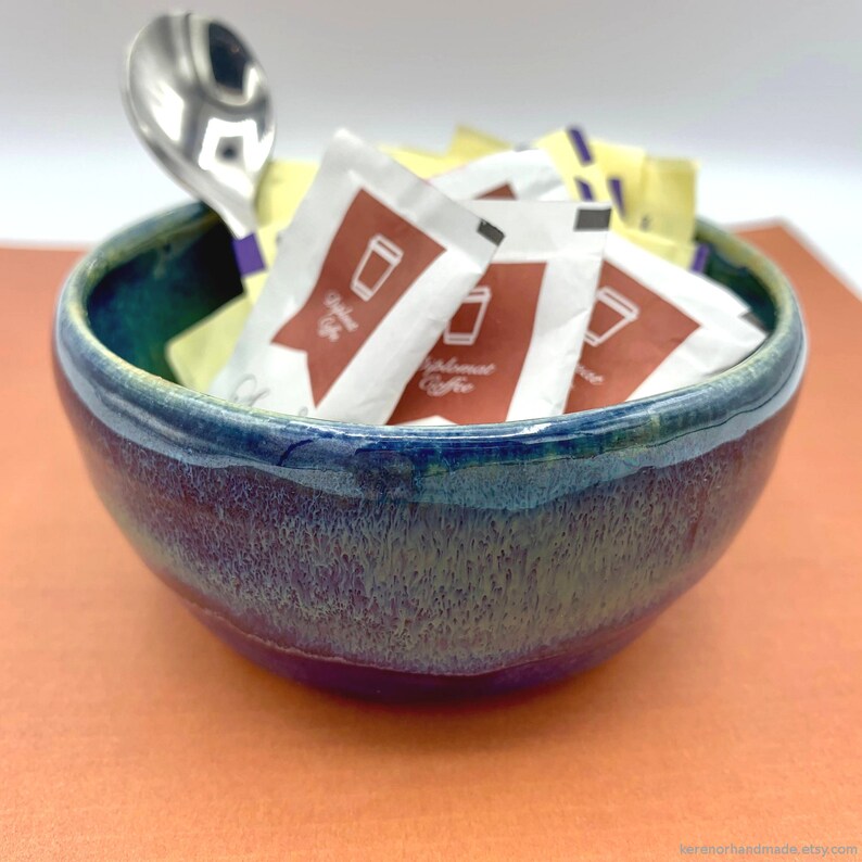 Handmade ceramic sugar packet holder pottery jar handmade Etsy
