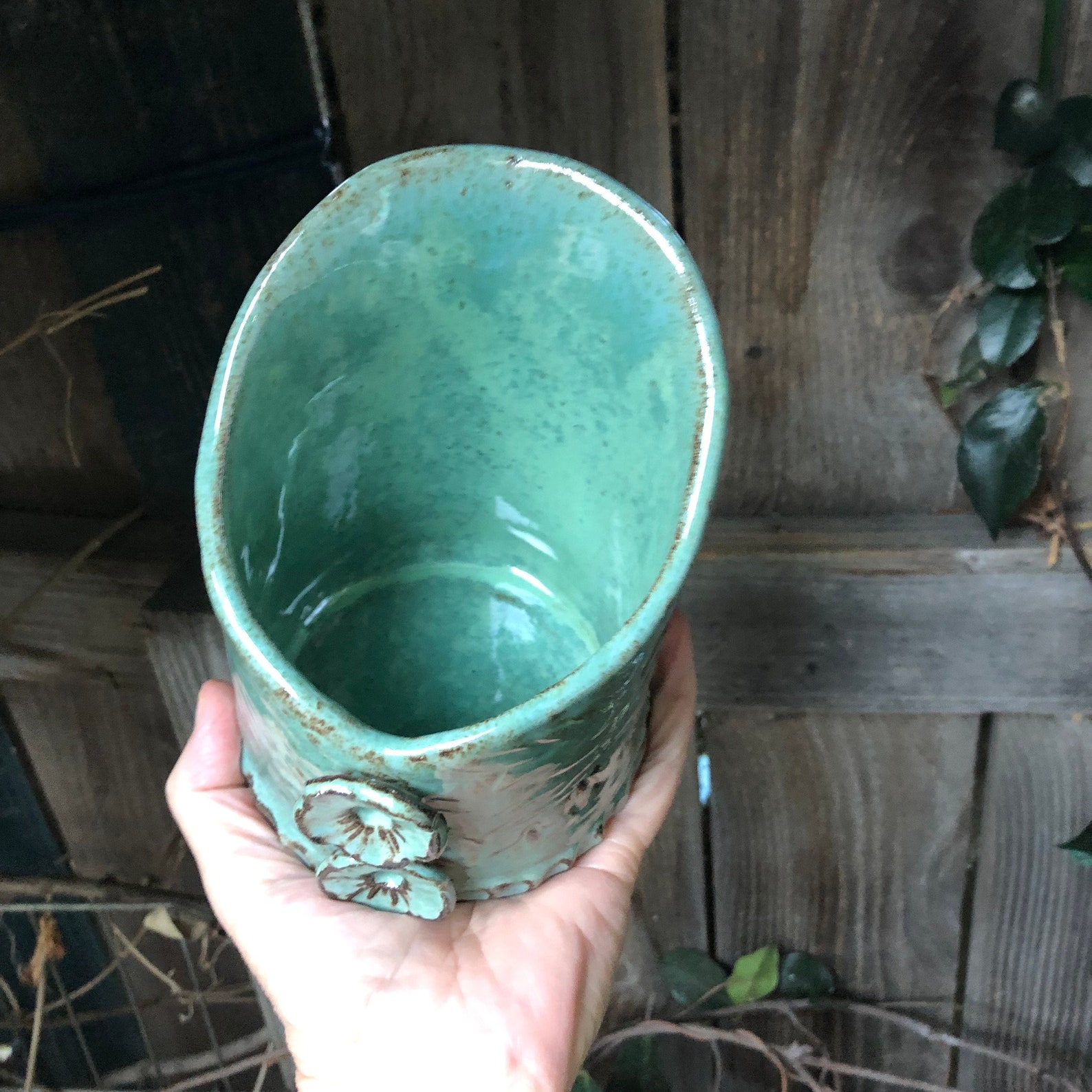 Wine Bottle Holder Pottery Wine Chiller Pottery Sleeve Etsy