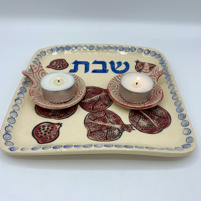 Shabbat Tealight Candles Holder Set Sabbath Candles Set With Etsy