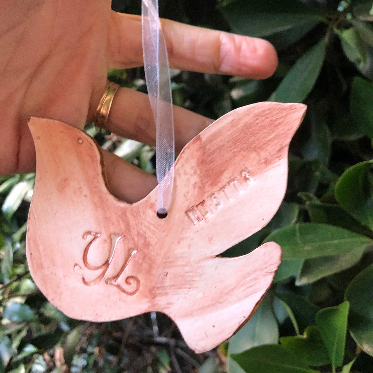 Ceramic Dove Ornament Handmade Pottery Christmas Dove Etsy