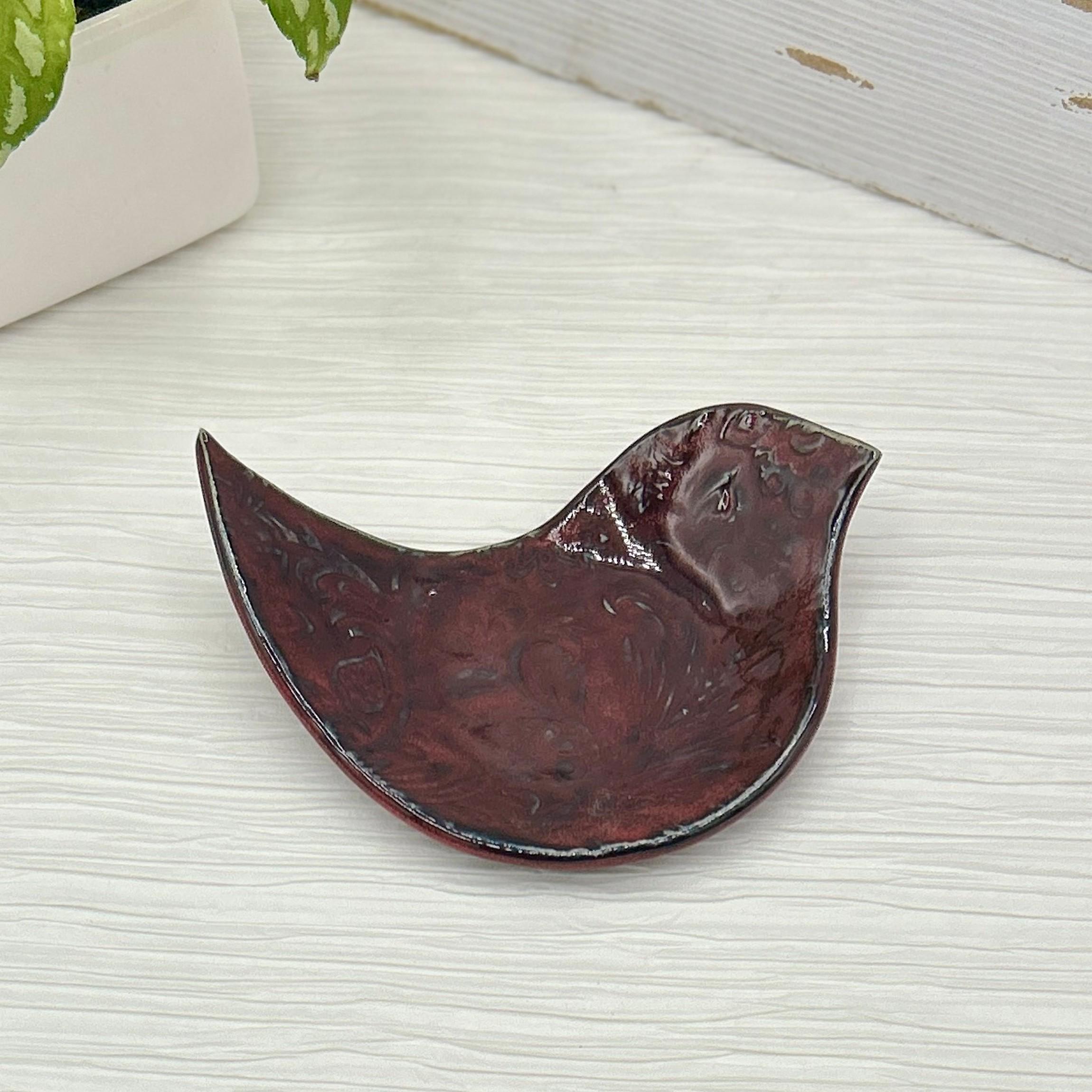 鳥の形をした陶器の皿、鳩の形をした陶器の皿、鳥のギフト、小さな