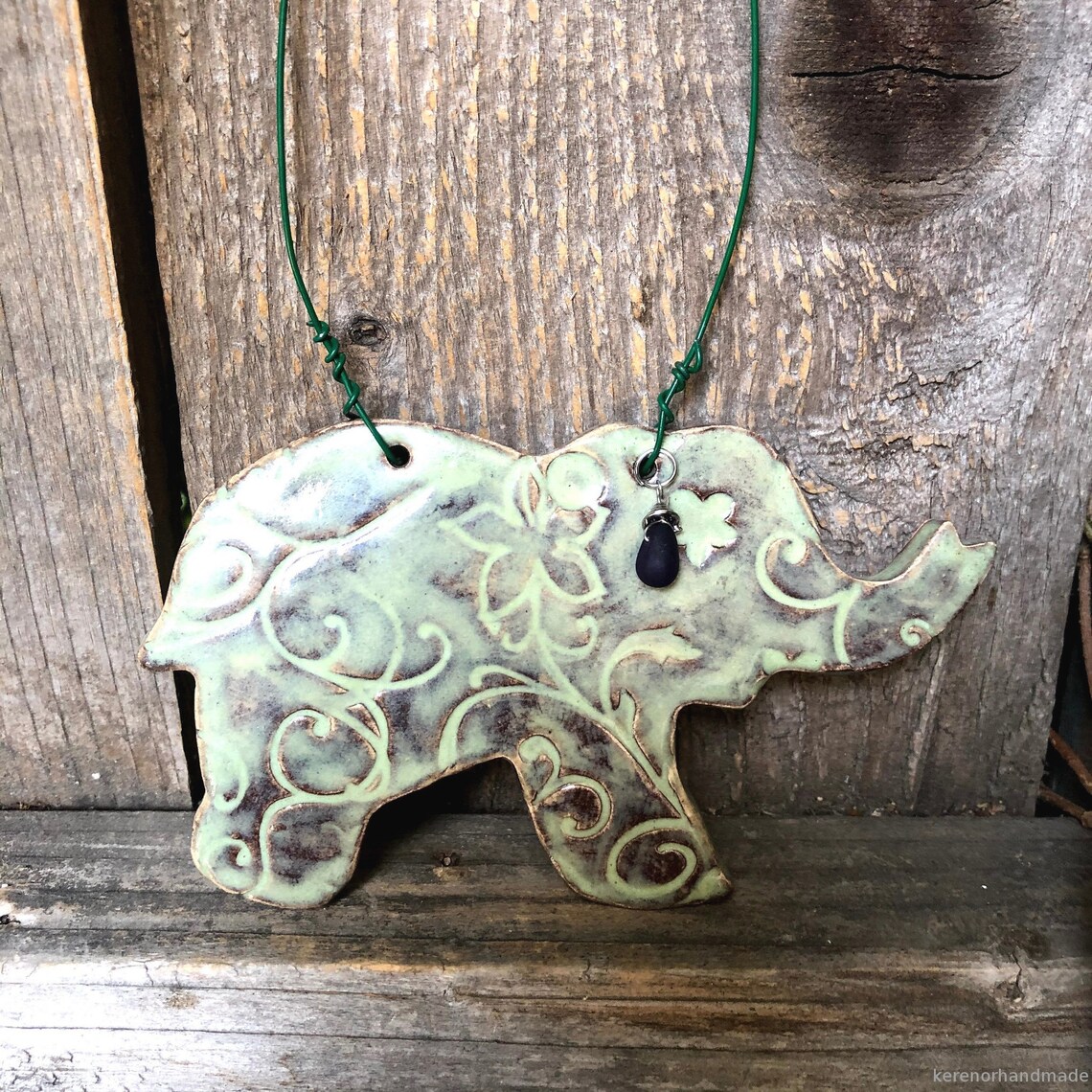 Handmade ceramic elephant wall decor elephant pottery wall Etsy