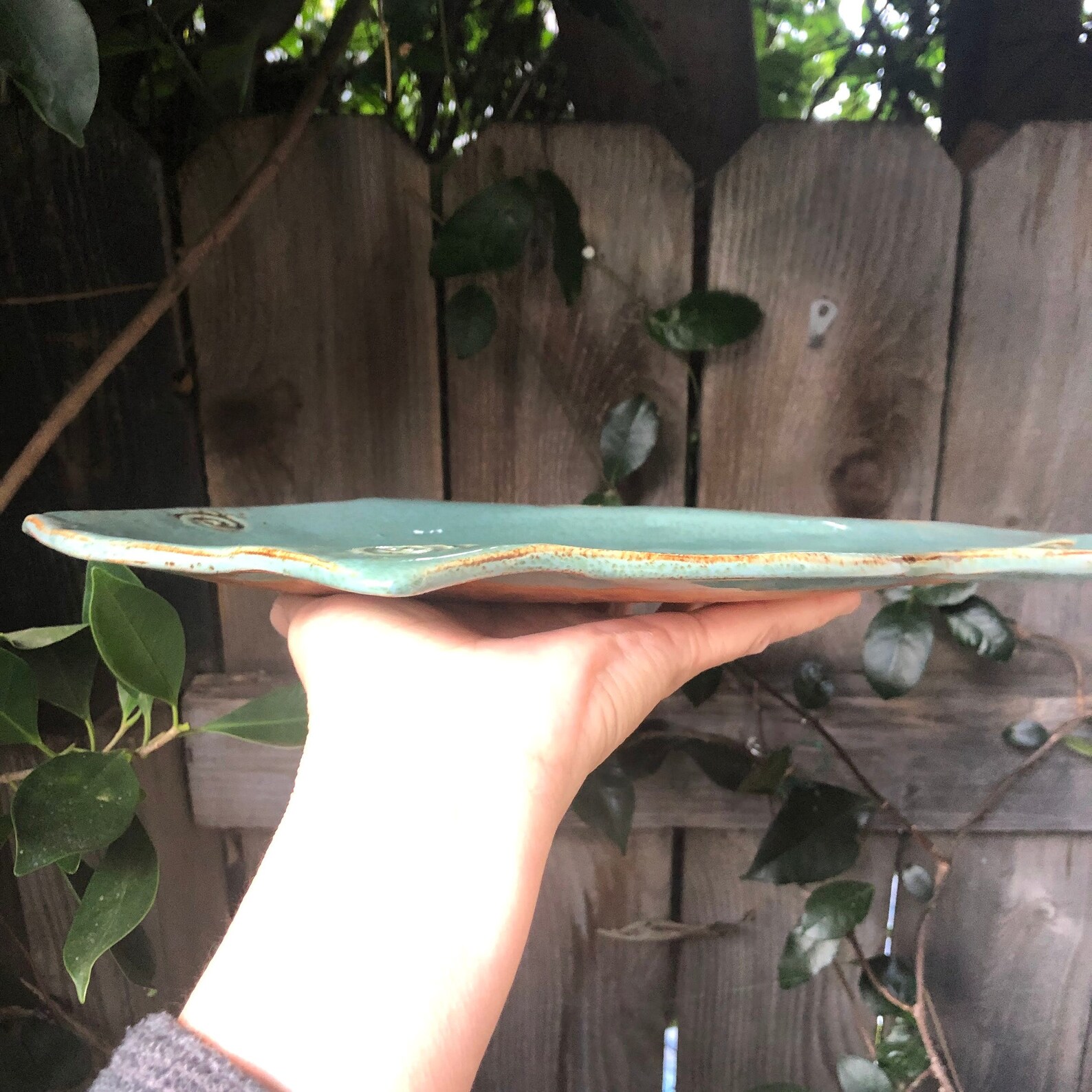 Fish Platter Pottery Handmade Fish Plate Stoneware Ceramic Etsy