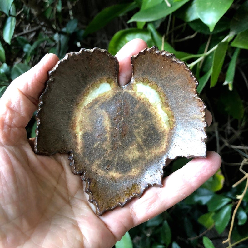 grape leaf dish real leaf ceramic wine lovers gift pottery handmade pottery leaf dish handmade grape leaf pottery guest soap leaf dish