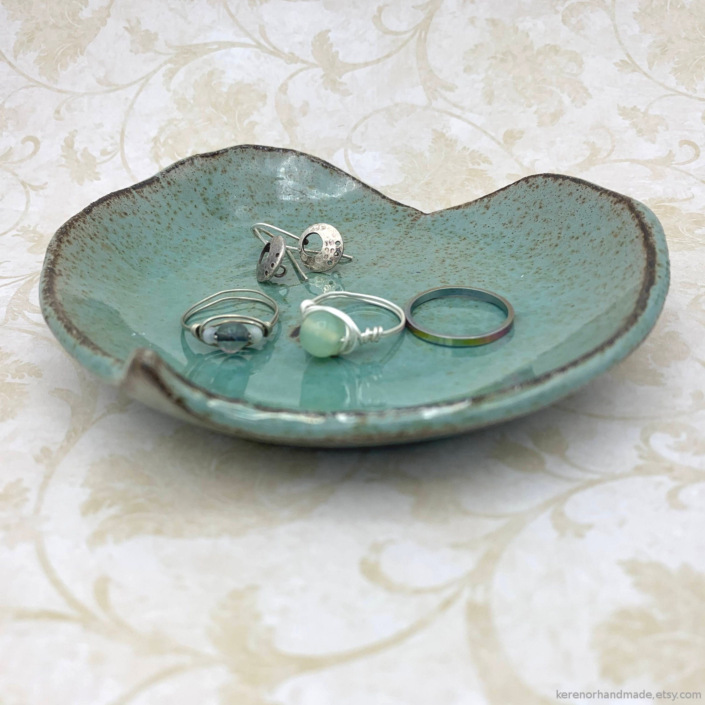 Handmade jewellery or soap dish Storage & Organization Ring Dishes etna