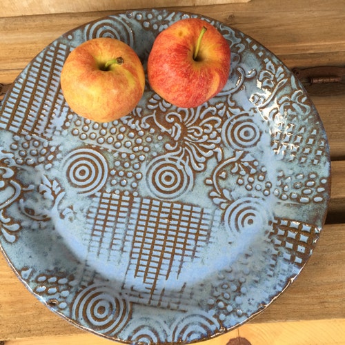 ザクロの飾り、手作りの陶器のザクロの壁アート、生命の木の装飾の