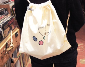 Cotton bag / Tote bag / Rucksack / Bubbles girl