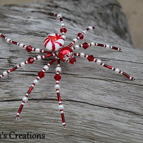 Christmas Spider Ornament with Christmas Spider Legend, Spider Ornament, Holiday Ornament, Christmas Ornaments Peppermint Spider