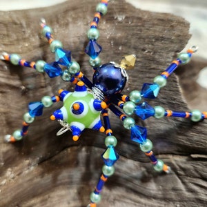 Christmas Spider Ornament with Christmas Spider Legend, OOAK,  Spider Ornament, Holiday Ornament, Christmas Ornaments Jesse James, FL GATORs
