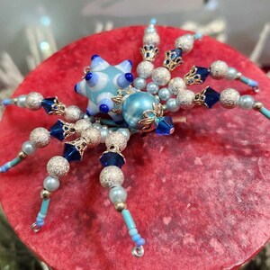 Christmas Spider Ornament with Christmas Spider Legend, OOAK,  Spider Ornament, Holiday Ornament, Christmas Ornaments  Spider