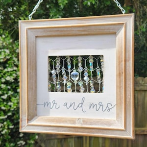 Chicken Wire Suncatcher, Framed chicken wire, Framed suncatcher, Wired Suncatcher, Suncatcher, Frame suncatchers, Beaded Suncatcher OOAK