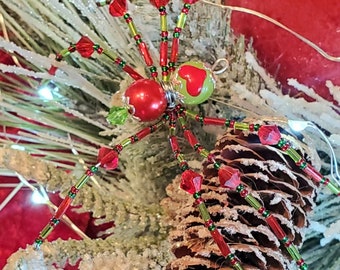 Christmas Spider Ornament: Beaded Holiday Decor with Legend