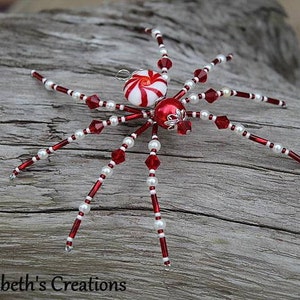Christmas Spider Ornament with Christmas Spider Legend, Spider Ornament, Holiday Ornament, Christmas Ornaments Peppermint Spider