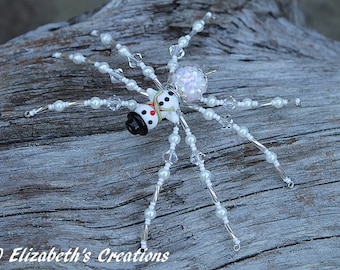 Christmas Spider Ornament: Swarovski Crystal Holiday Decor