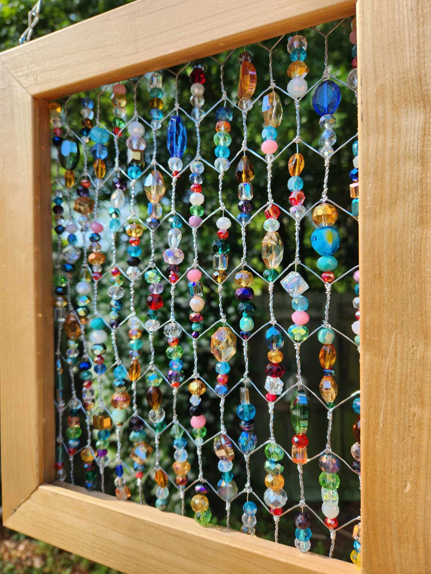 2 Pcs Chicken Wire Frames For Suncatchers, Unfinished Wooden Frames Crafts For Photo Display, And DIY Decor - View #8