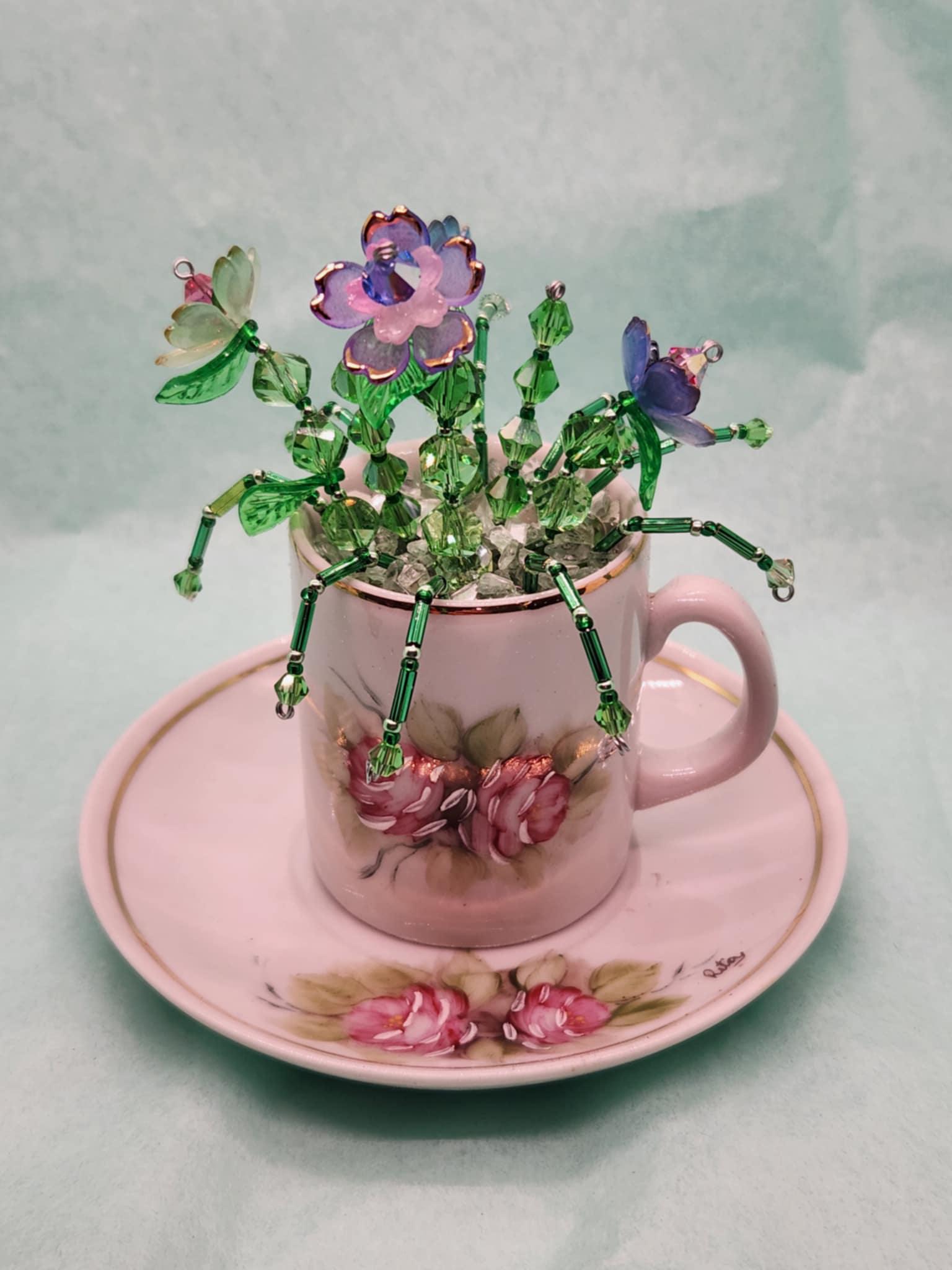 Swarovski Crystal Figurine Flowers in Pot - Etsy